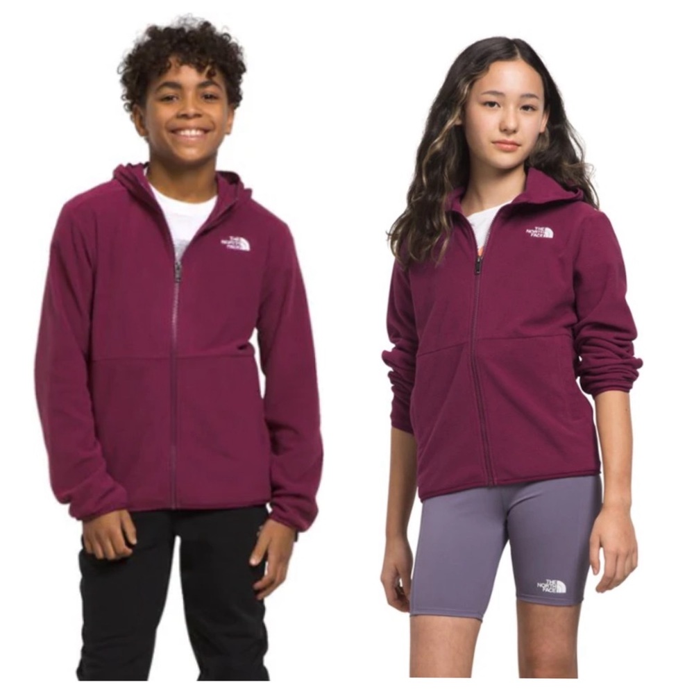 The North Face Teen Glacier Lightweight Full Zip Hoodie Boys Girls Large
